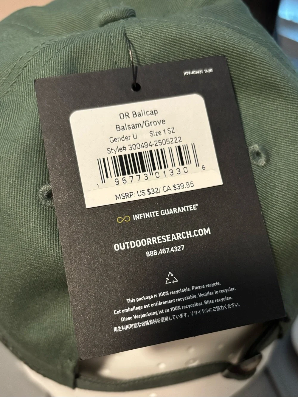 Outdoor Research Strapback Ballcap (NWT)